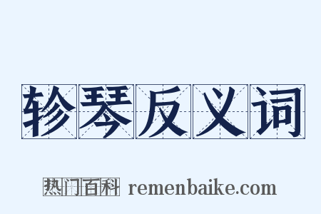 轸琴反义词是什么意思的图片